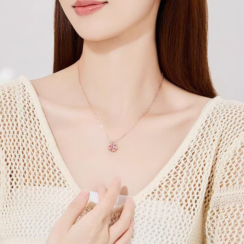 Romantic Heart Clavicle Chain Valentine's Day Gift For Necklace