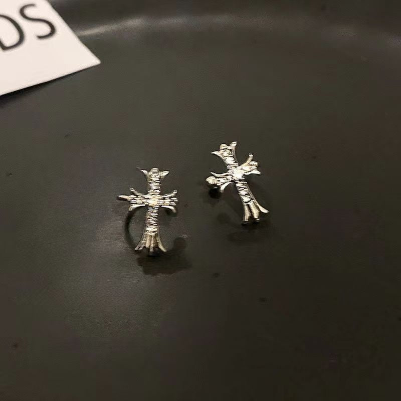 Zircon Cross Female Design High-grade Small Rings