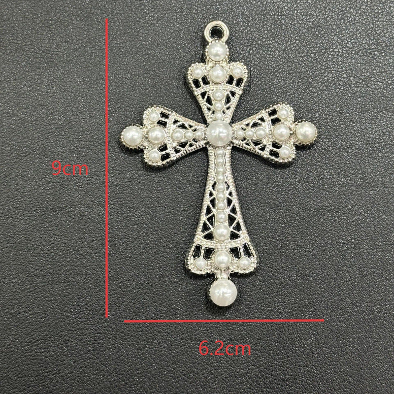 Cross Alloy Phone Case Beauty Material Handmade Suitcase Pendant