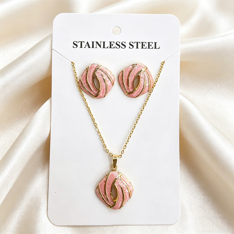 Stainless Steel Enamel Titanium Fashion Personality Necklaces