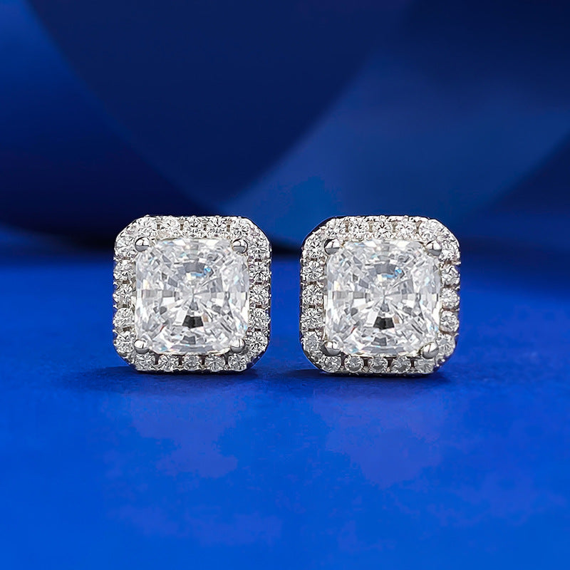 Attractive Simple Ice Flower Cut Female Earrings