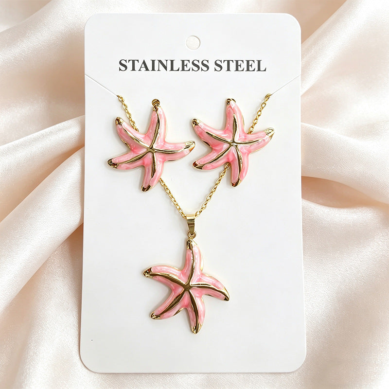 Stainless Steel Enamel Titanium Fashion Personality Necklaces