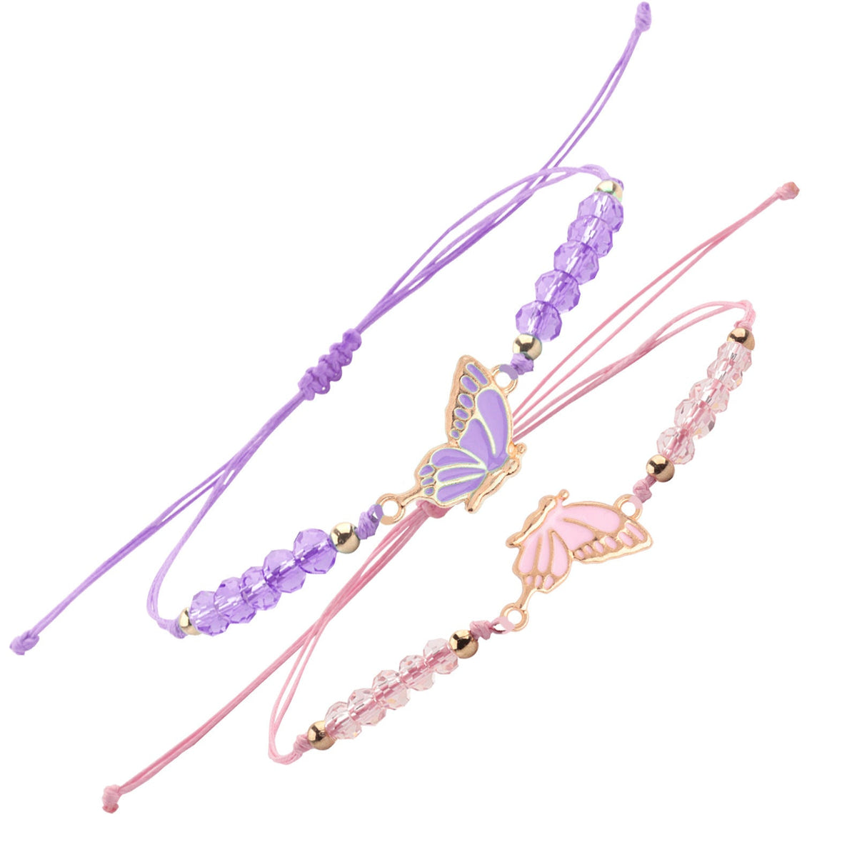 Couple Friendship Gift Flat Knot Woven Adjustable Color Wax Bracelet