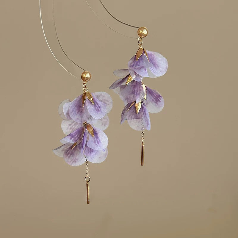 Style Flower Female Design High-grade Ear Giant Rings