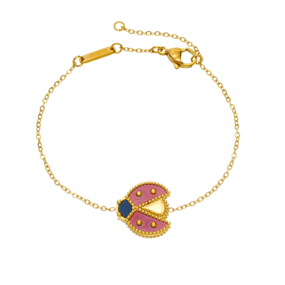 Slouchy Hot Ladybug Gold-plated Clavicle Chain Jewelry Set