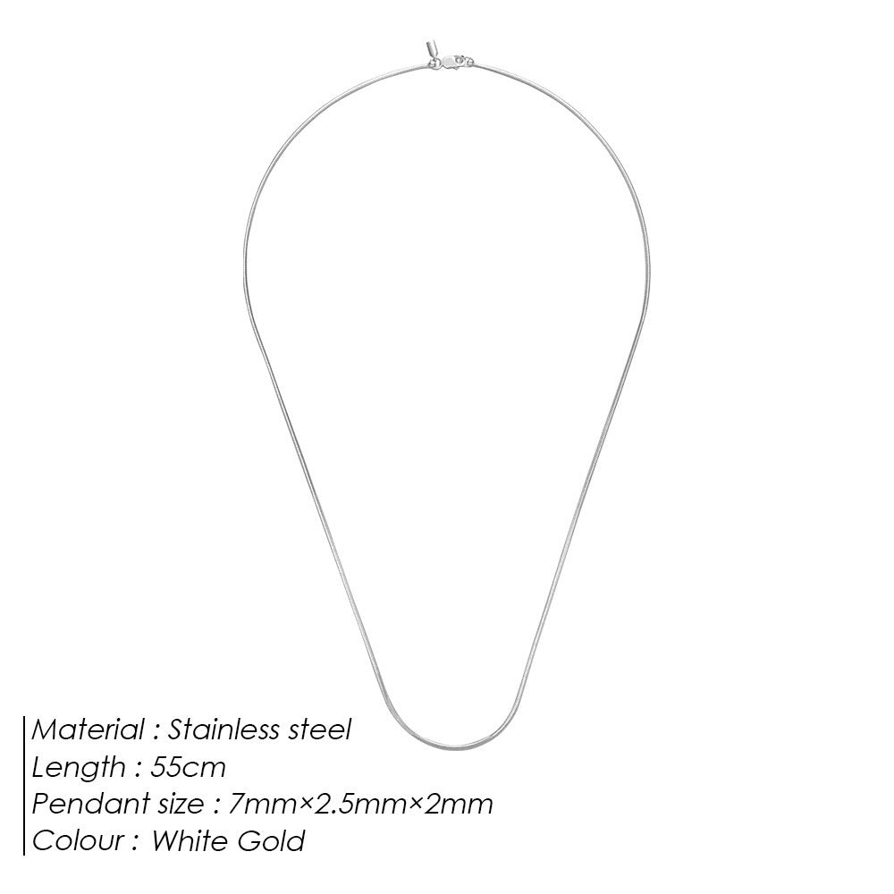 Men's Fashion Simple Clavicle Chain Korean Style Matching Clothes Necklace