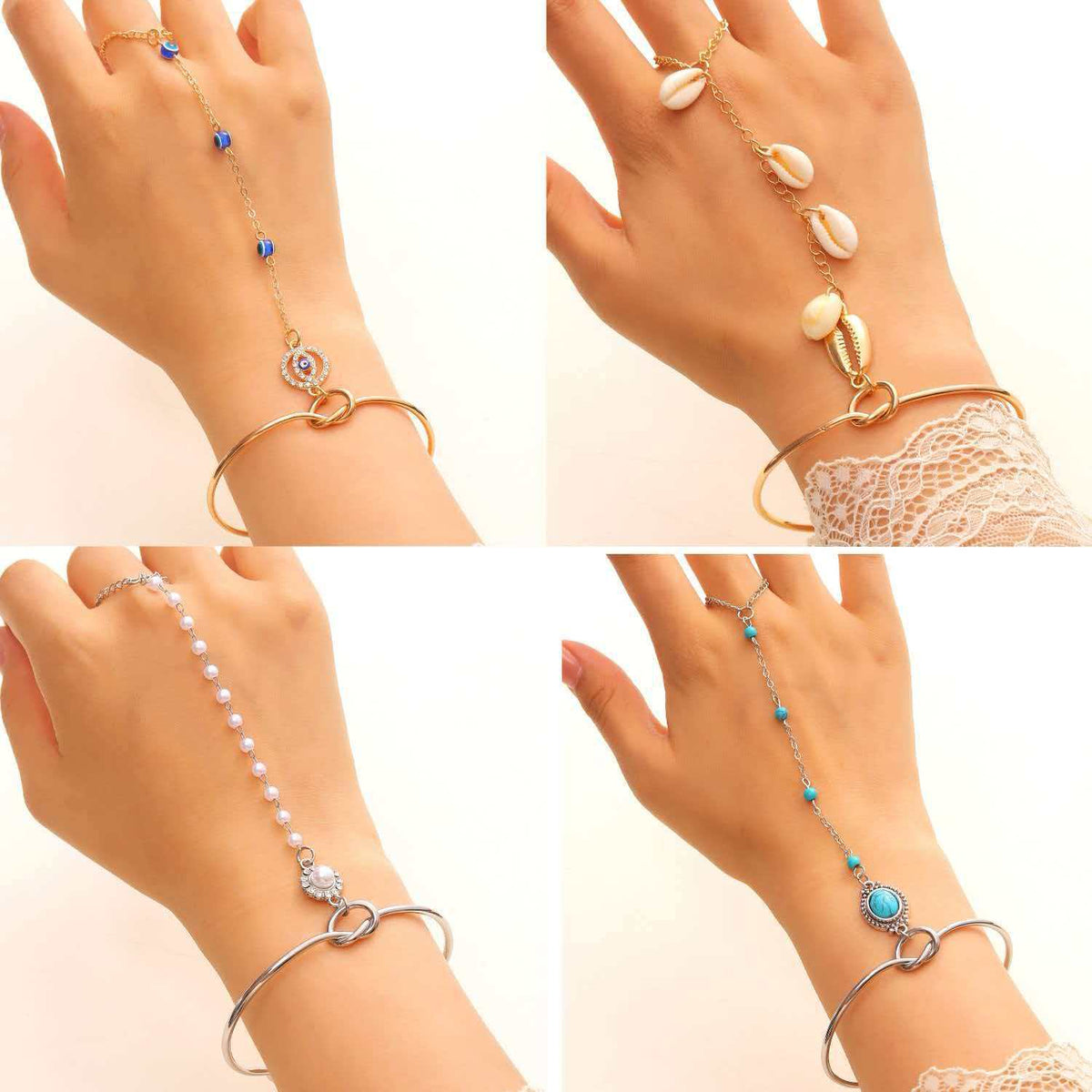Fashion Simple Finger Chain Hand Back Bracelet
