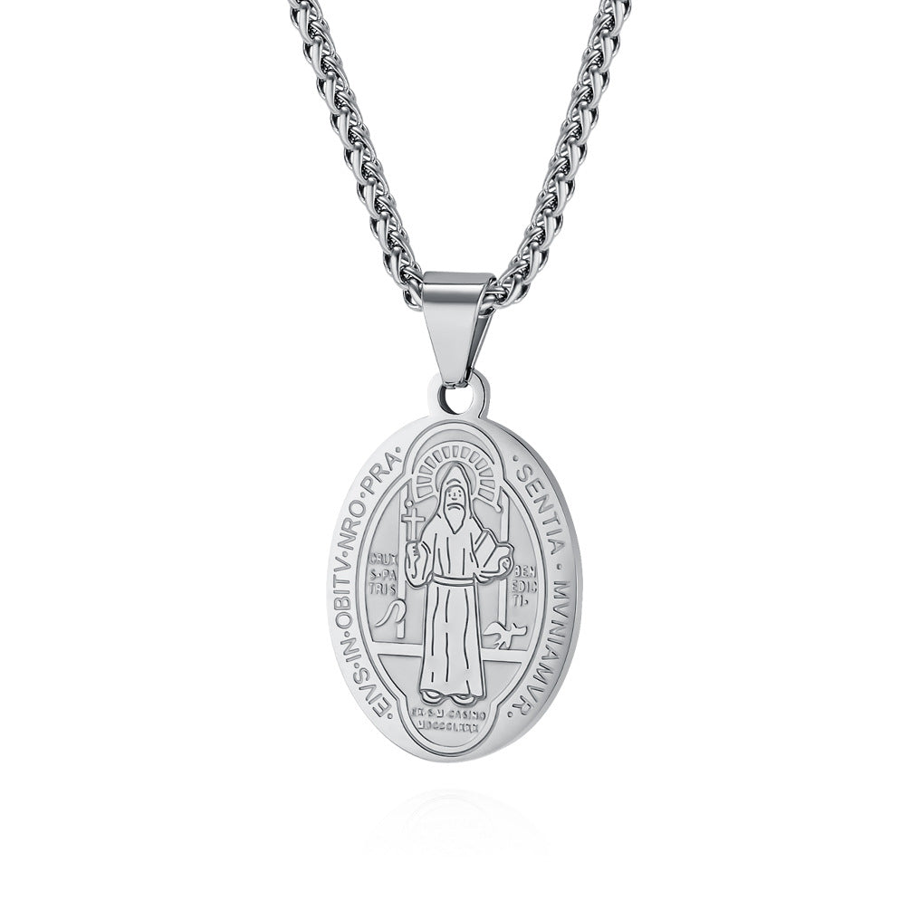 Women's & Men's God's Holy Guardian Titanium Steel Design Pendant