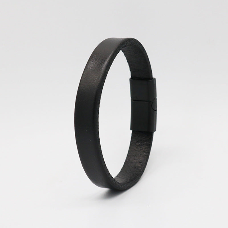 Accessories Retro Simple Glossy Cattle Leather Bracelets