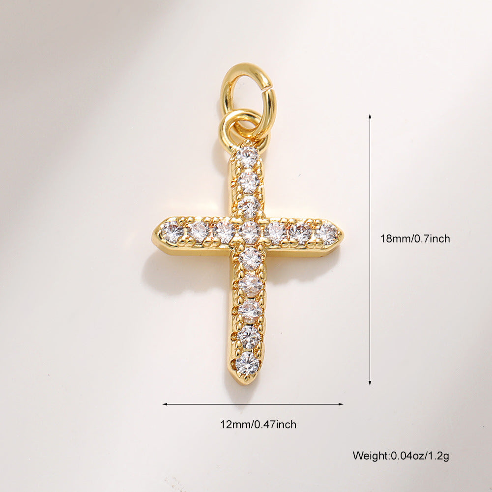 Retaining Micro Inlaid Zircon Clavicle Chain Pendants