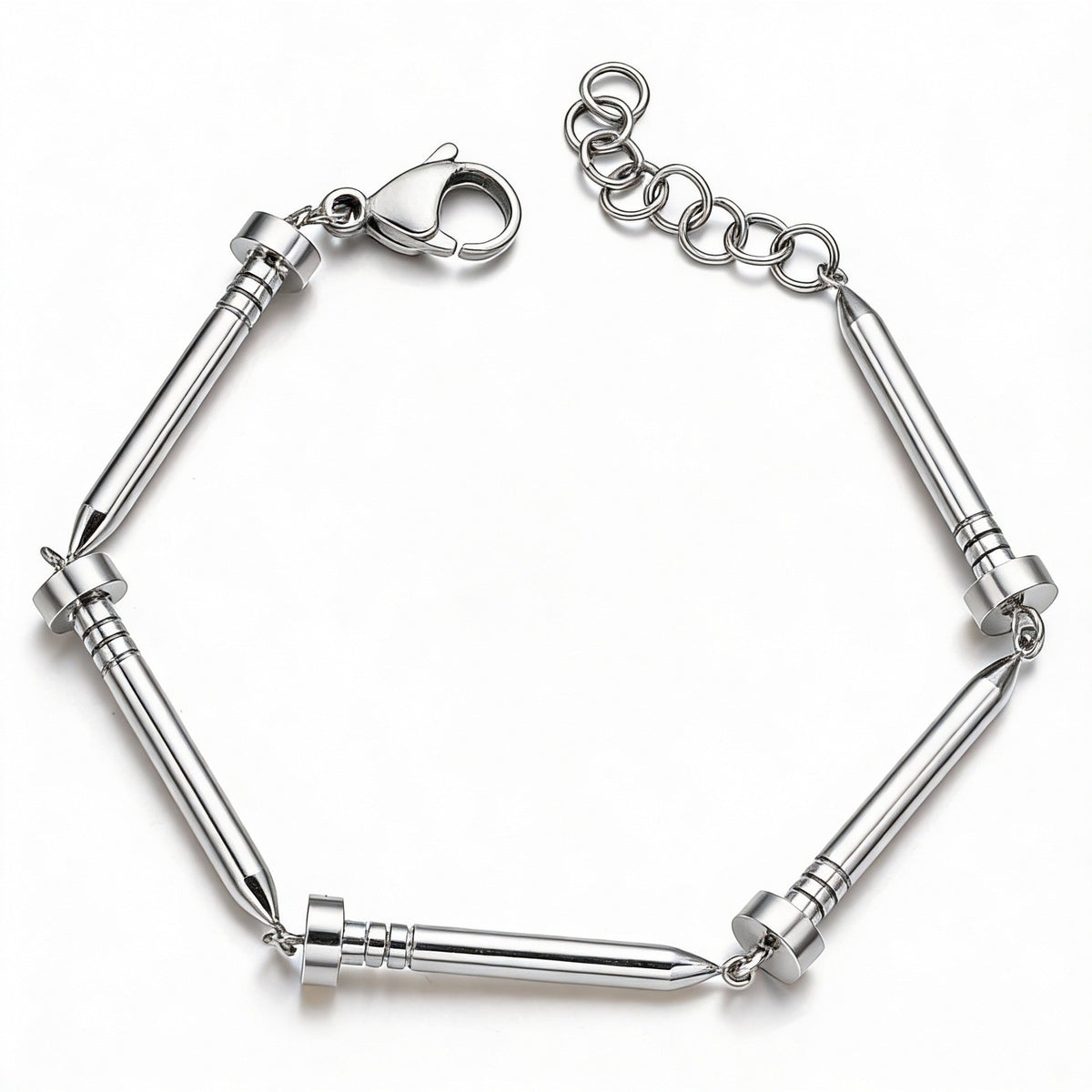 Wind Design Stainless Steel Nail With Natural Bracelet
