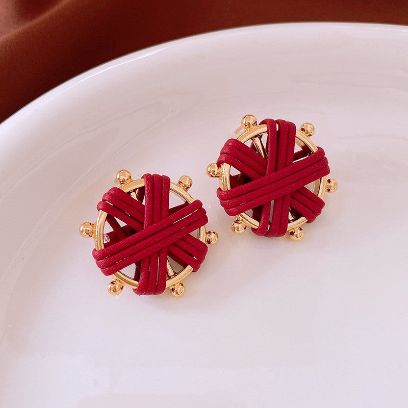 Sier Pearl Flower Temperamental Niche High-grade Earrings