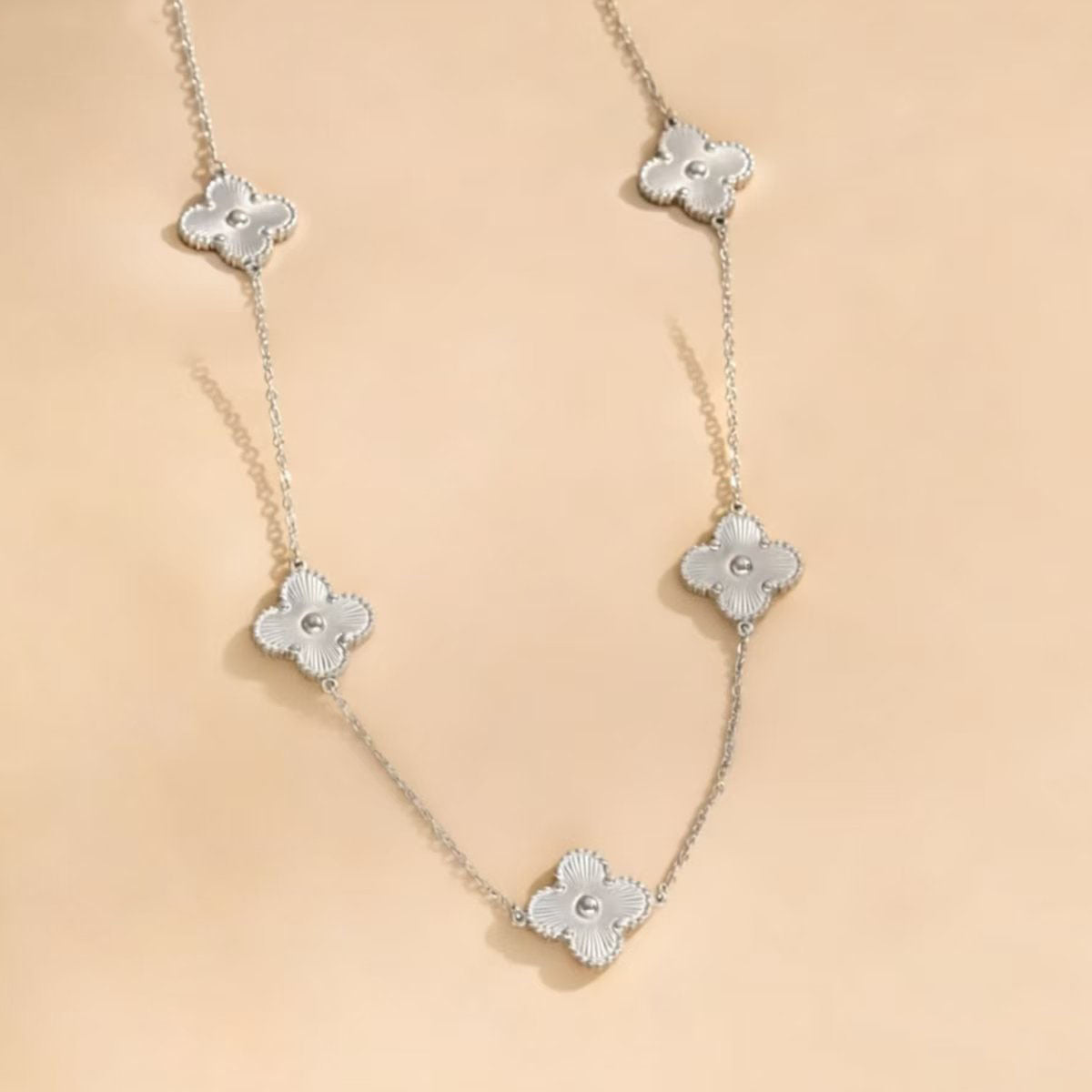 Flower Clover Titanium Steel Affordable Luxury Necklaces