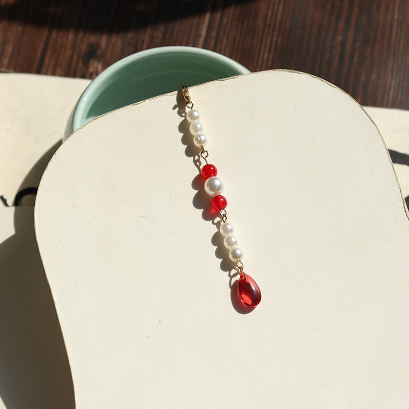 Style Tassel Circular Fan Clothing Hairpin Matching Pendant