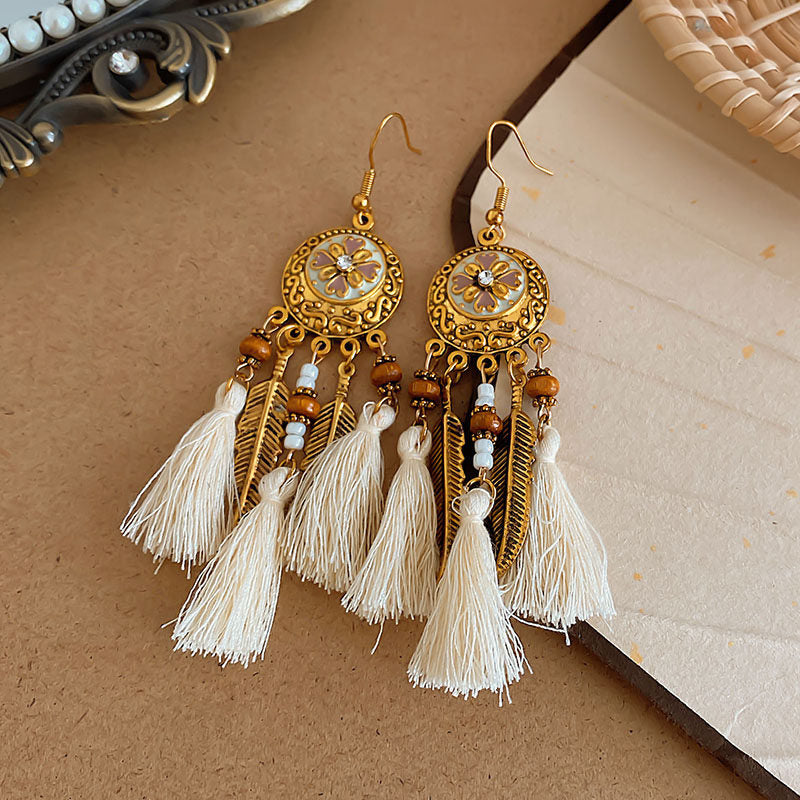 Beach Travel Vacation Style Bohemian Ear Ethnic Tassel Light Luxury Earrings