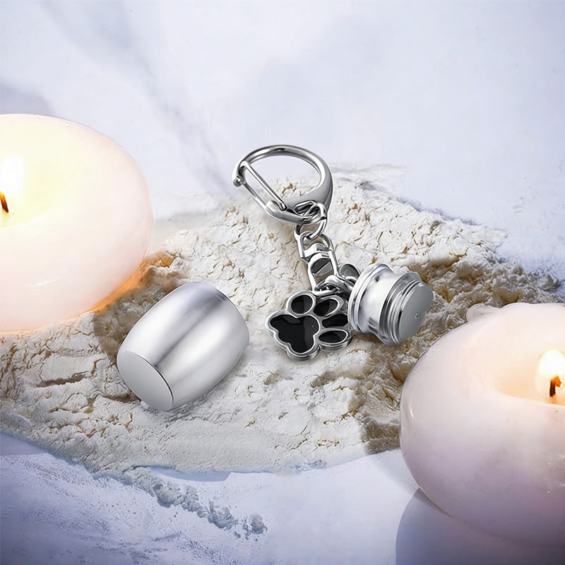 Commemorative Pet Urn Key Simple Small Jar Pendants