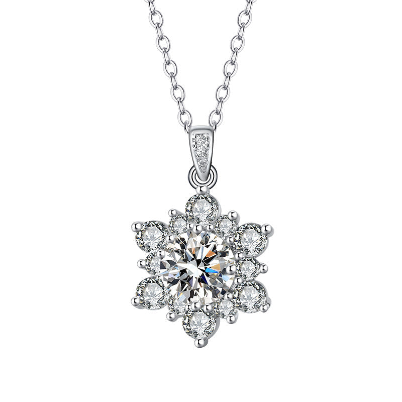 Sunflower Petal Zircon Three-piece Full Diamond Rings