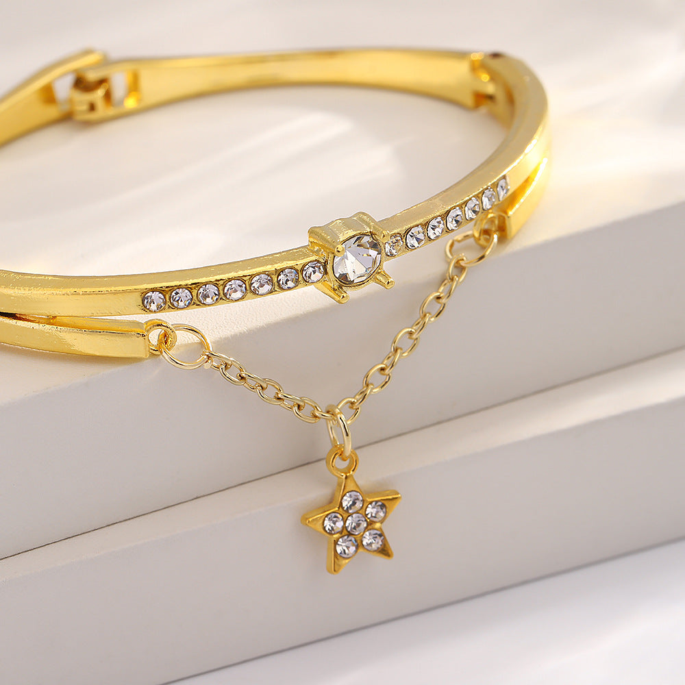 Diamond Female French Style Cold Rose Bracelet