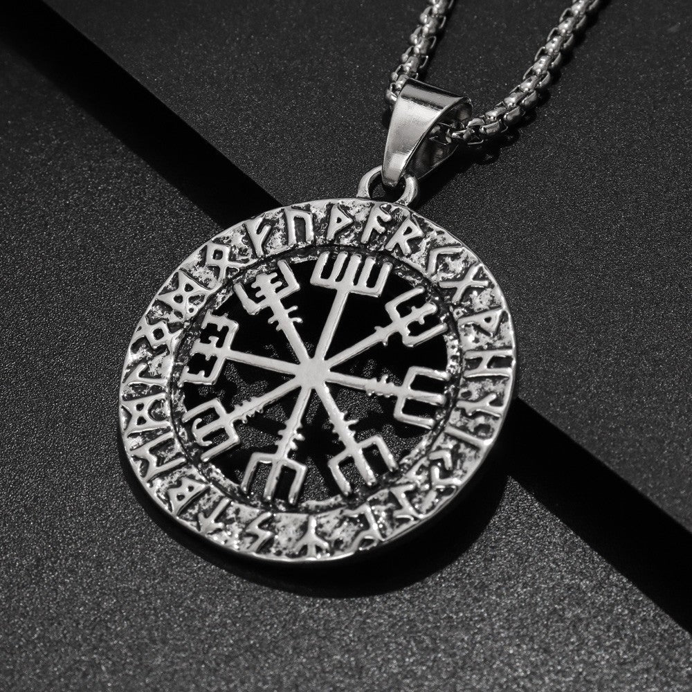 Vikings Pirate Logo Hollow Round With Necklaces