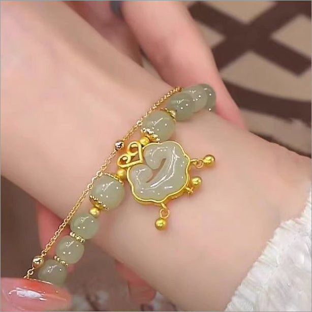 Chinese Style Good-looking Peanut Female Little Girlfriends Light Luxury Minority Bracelet