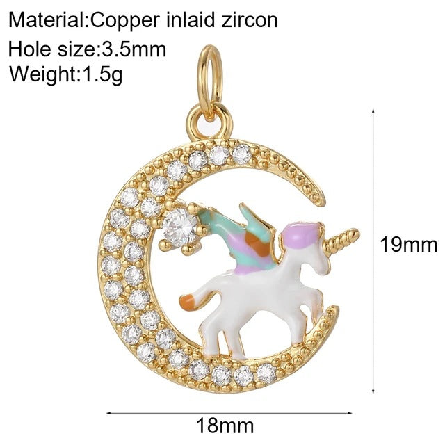 Bohemian Charm Cute Seahorse Gold Color Pendants