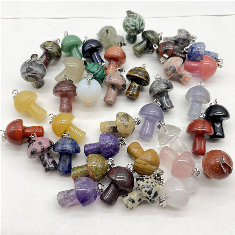 Fashion Natural Crystal Stone Mini Small Pendant