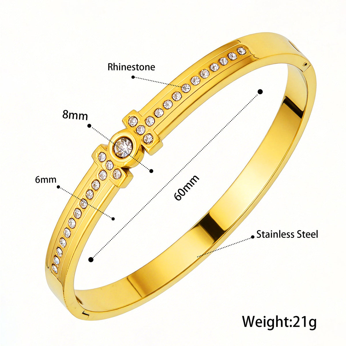 Open Stainless Steel Hydraulic Light Luxury High-grade Exaggerated Design Sense Bracelets