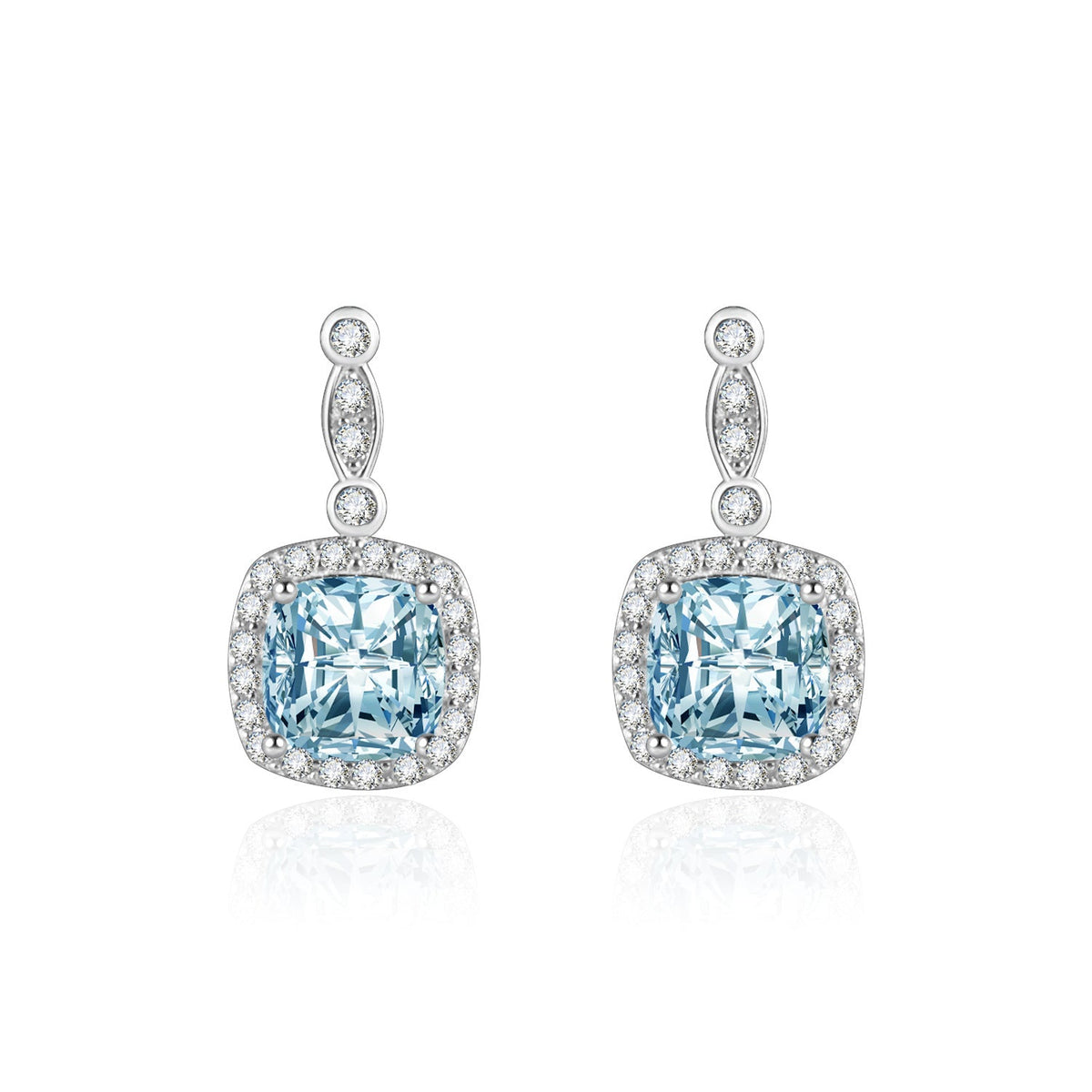 Sterling Sier Ocean Blue Star Ear Jewelry Set
