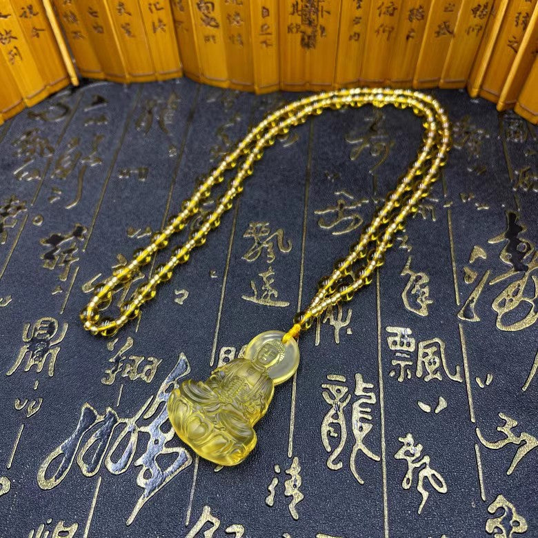 Women's & Men's Knot Ancient French Glaze Buddha Amitabha Pendants