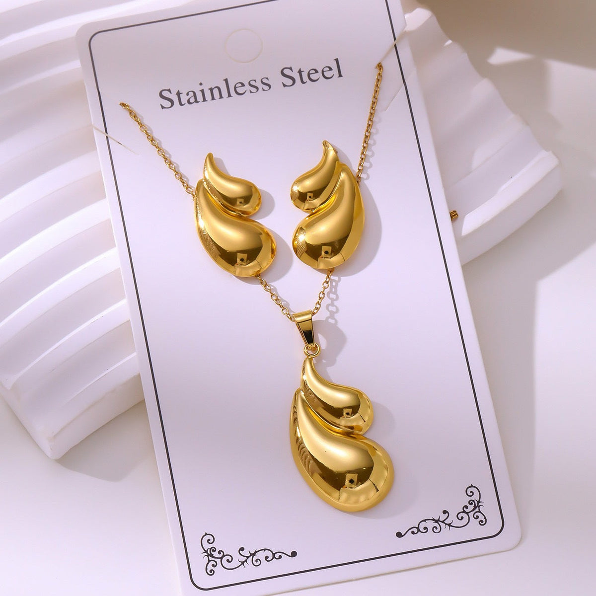 Hydraulic Suit Butterfly Love Irregular Personality Jewelry Set