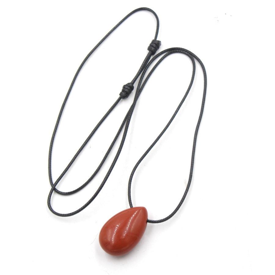 Water Drop Crystal Horizontal Hole Simple Fashion Pendant