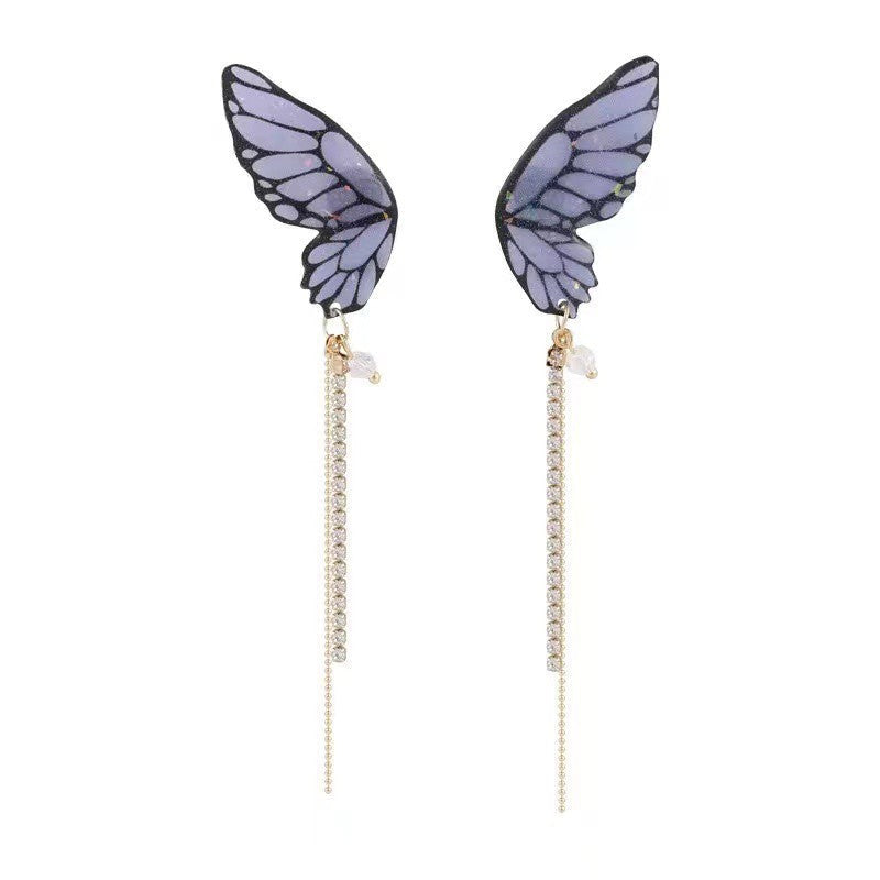 Women's Fashion Three-dimensional Butterfly Personalized Simple Long Rings