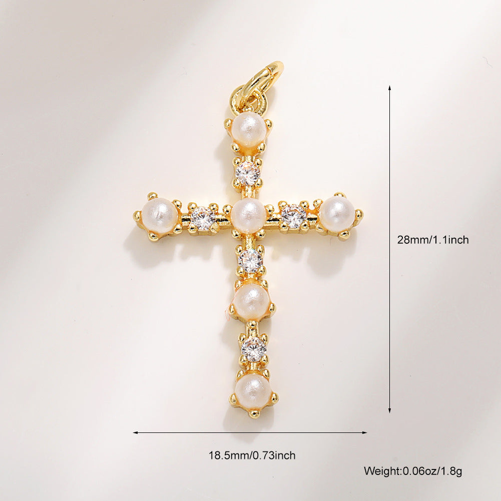 Retaining Micro Inlaid Zircon Clavicle Chain Pendants