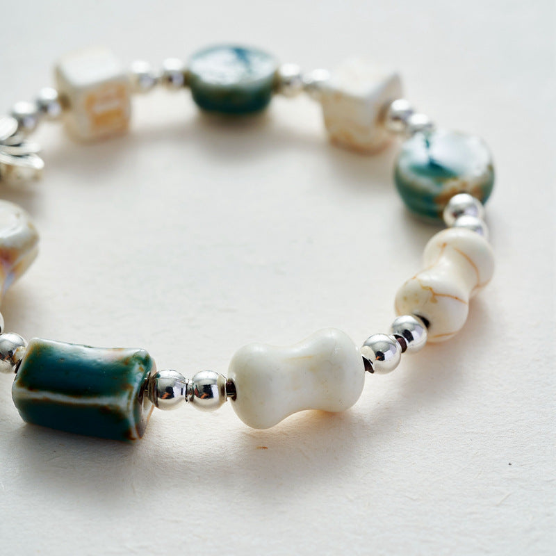 Ceramic Bohemian Female Ethnic Style Hand-woven Bracelet
