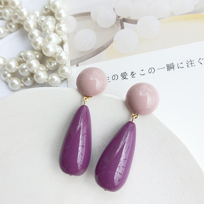 French Romantic Light Luxury Simplicity Petal Earrings