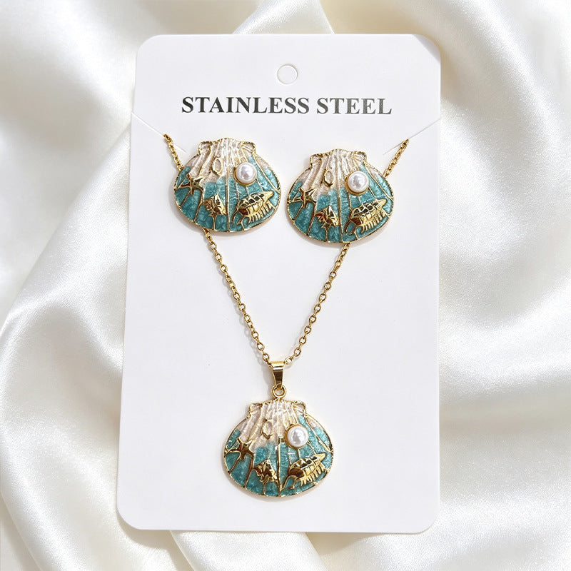Stainless Steel Enamel Titanium Fashion Personality Necklaces