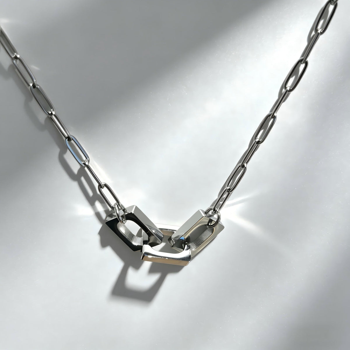 Women's & Men's Geometric Buckle Personality Fashion No Stainless Steel Light Pendant