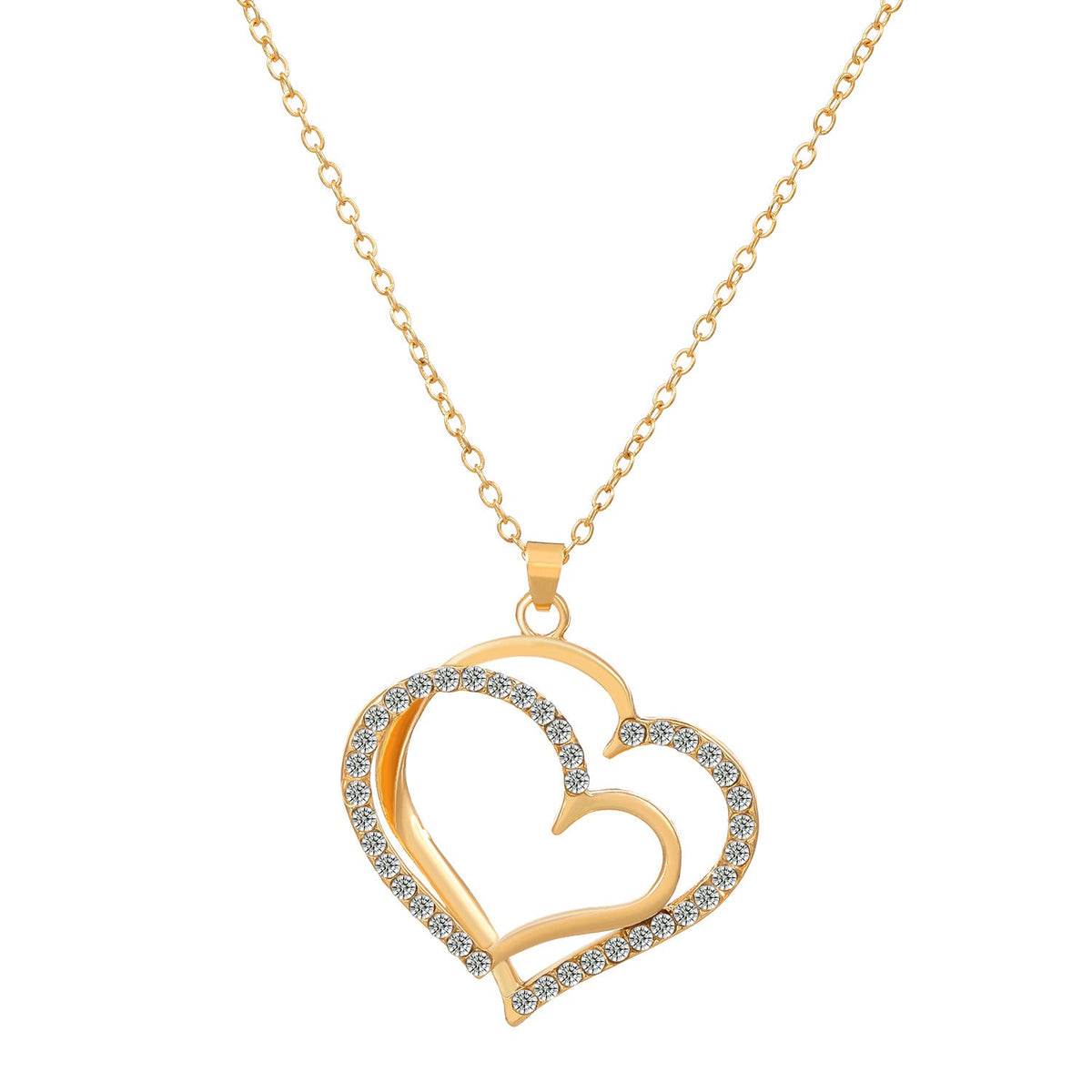 Women's Fashion Personalized Alloy Diamond Studded Hollow Jewelry Set