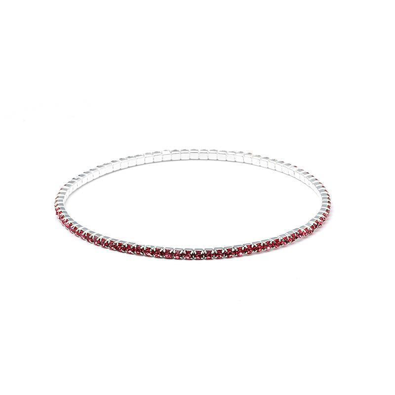 Rhinestone Stretch Bridal Korean Single Row Bracelet