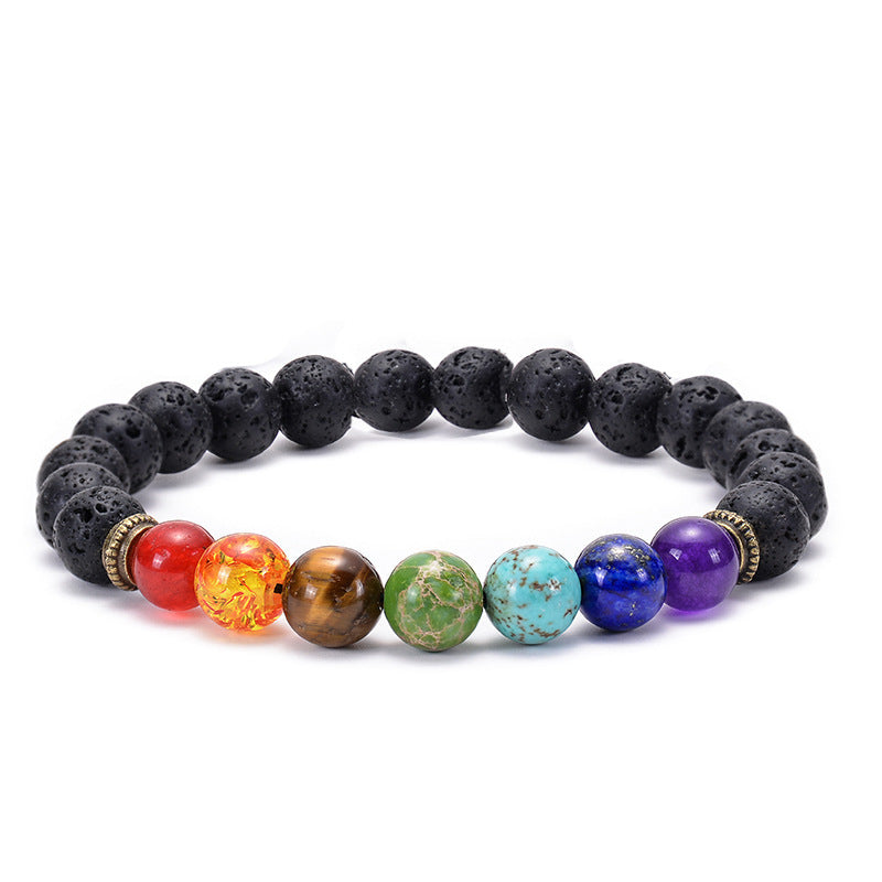 Large Particle Irregular Natural Stone Yoga Net Bracelets