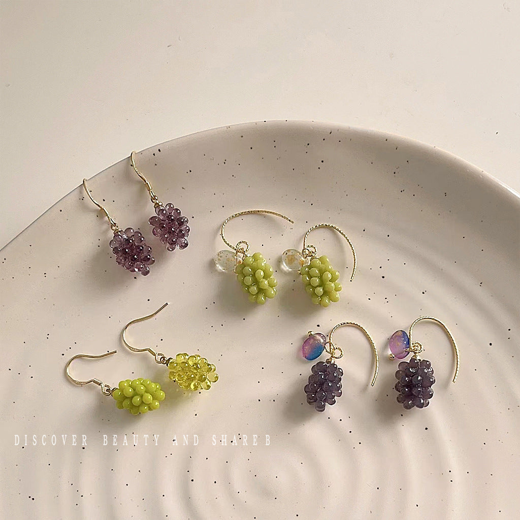Design Sense Fruit Ear Niche Mori Stud Earrings
