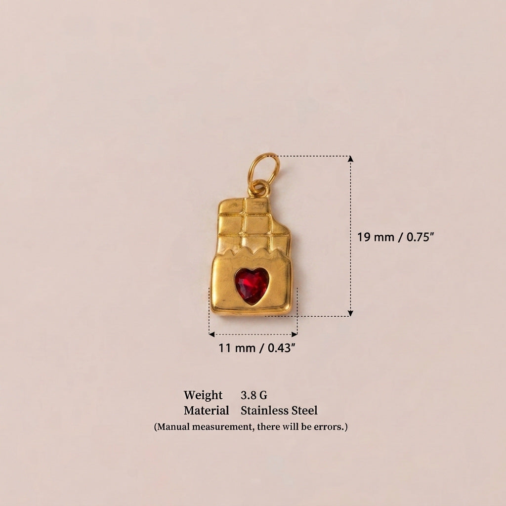 Stainless Steel Golden Animal Physical Long Geometric Accessory Color Pendant