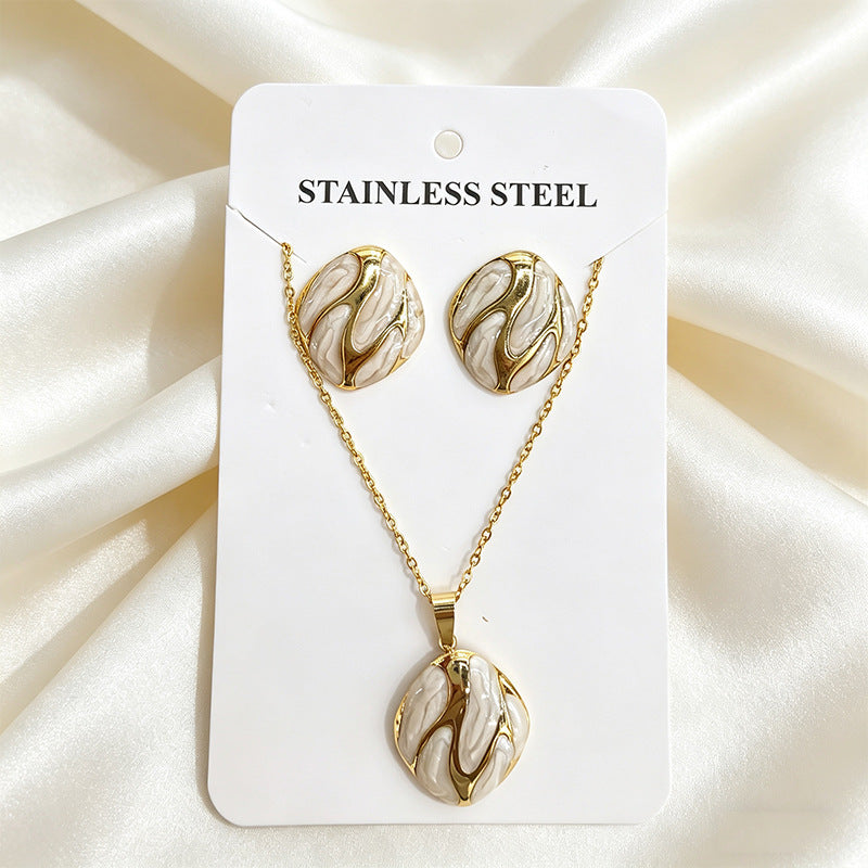 Stainless Steel Enamel Titanium Fashion Personality Necklaces
