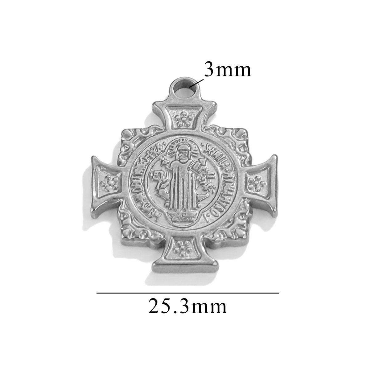 Steel Personality Design Cross Queen French Pendants