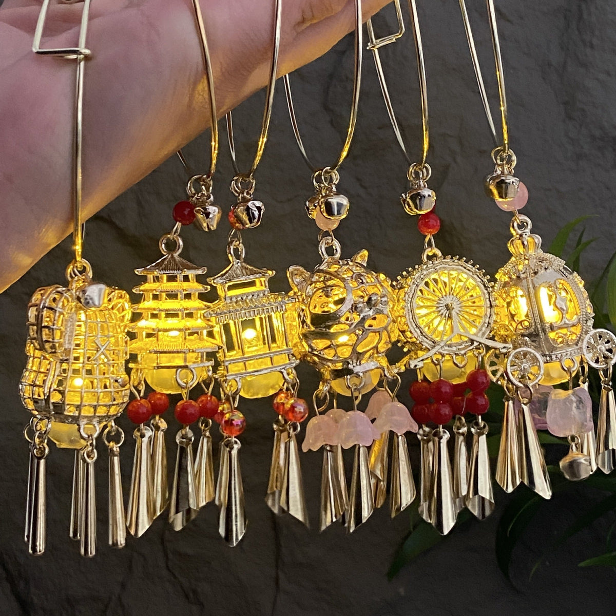 Lantern Luminous Palace Style With Light Antique Daily Han Bracelet