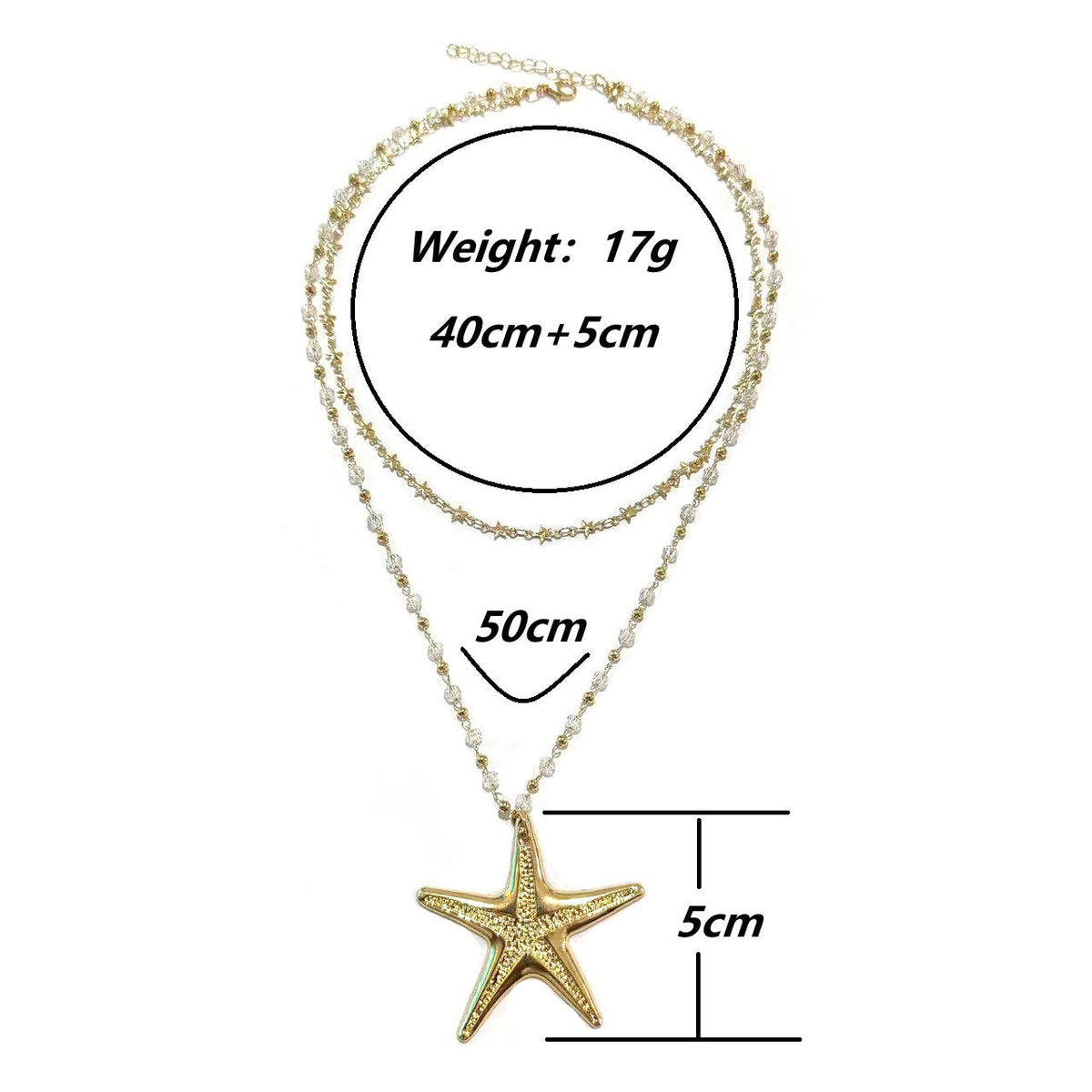 Women's Beaded Summer Long With Skirt Sweet Cool Hot Necklace