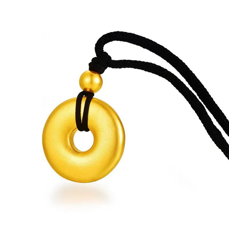 Placer Gold Rich Flower Live Stream Pendant