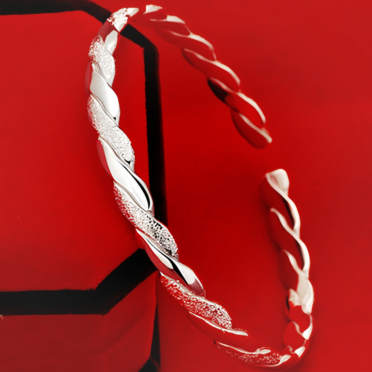 Hydraulic Craft Copper Fashion Sier Love Interwoven Bracelets