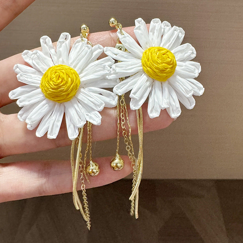 Tassel Chain Long Flexible Gentle Exquisite Earrings
