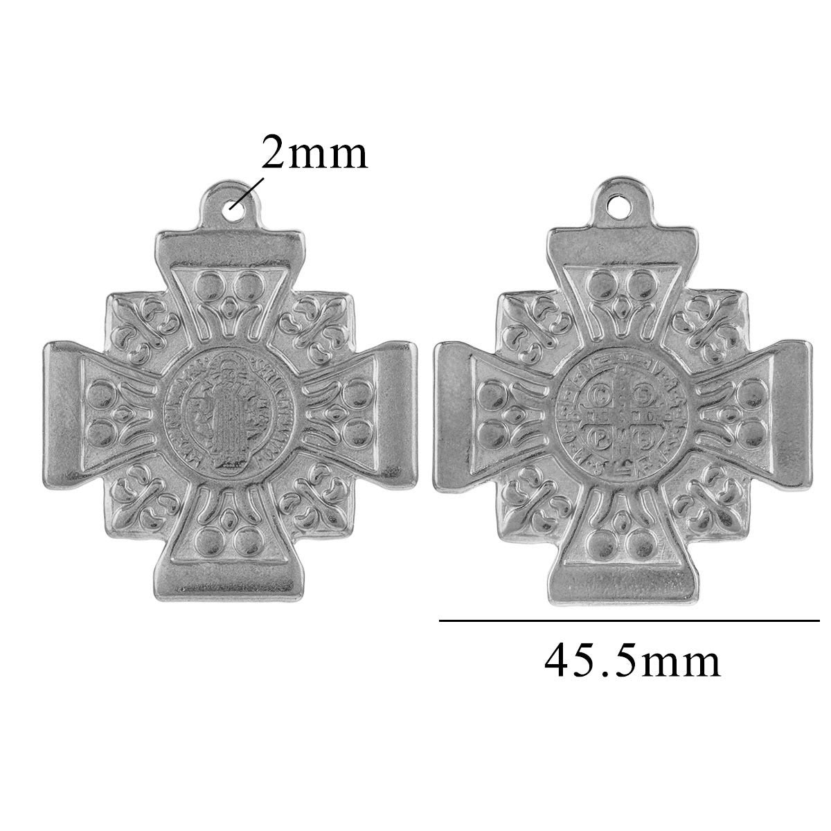 Steel Personality Design Cross Queen French Pendants
